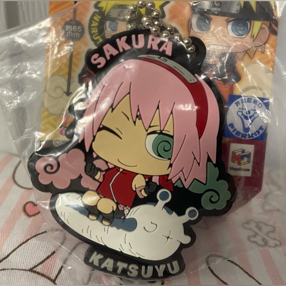 Naruto Sakura Haruno Katsuyu Shippuden Anime Rubber Strap Keychain MegaHouse